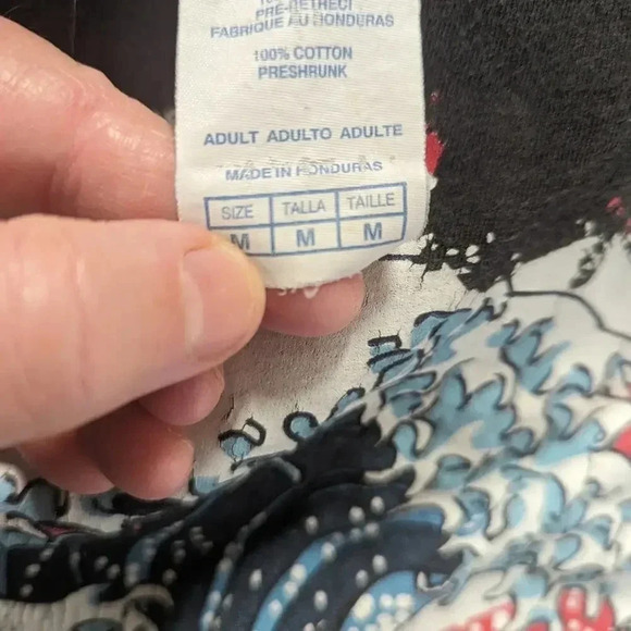 Japan Hokusai Wave Tee Shirt - Med - Picture 3 of 4